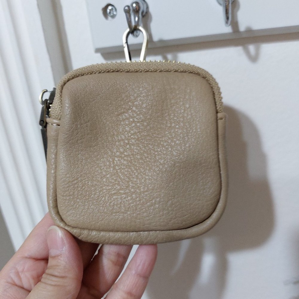 Simple Little Square Coin Purse Mini Clip On Handbag Mini Bag Pouch Clip on